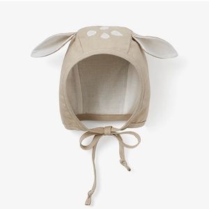 Fawn Linen Baby Bonnet 3-6 Months BNWT